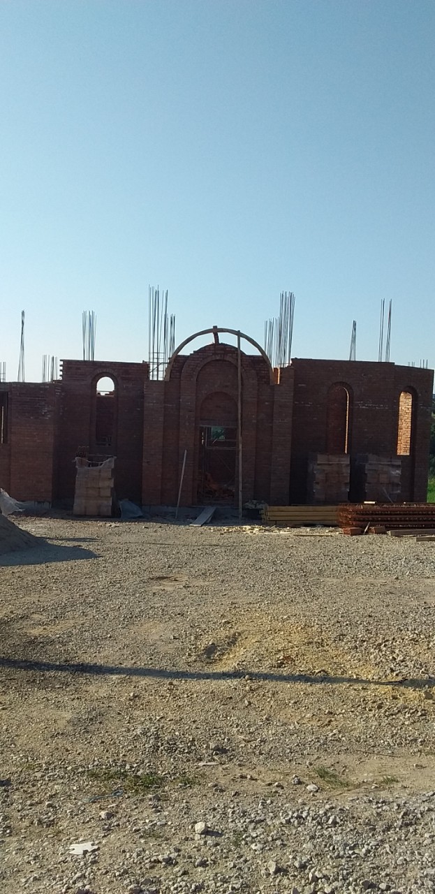 Изградња цркве, јул 2020. године